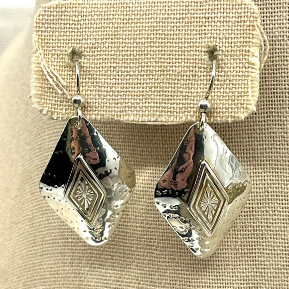 Jewelry - Handmade Vintage Sterling Silver Earrings | 90s Artisan Design